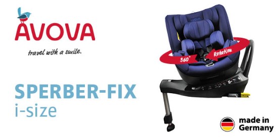 Autostoel Avova - Sperber-Fix - iSize - Babyhuys
